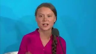 Greta Thunberg speech over the climate crisis