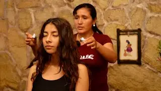 Doña Esperanza ASMR: Ecuadorian full body massage treatment, hair playing, whispering, soft sounds