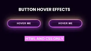 CSS Glowing Button Hover Effects | CSS Hover Effect