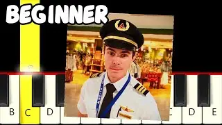 English or Spanish Meme Song - Fast and Slow (Easy) Piano Tutorial - Beginner