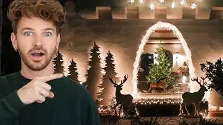 TURNING MY HOUSE INTO A SNOW GLOBE! 🎄 DIY Christmas Outdoor Decor & Lights