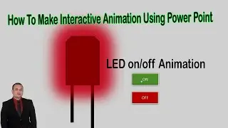How To Make Interactive Animation Using Power Point || LED on/off Animation Making