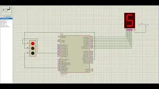 Atmega16 based traffic light project prototype using 7 segment display(Proteus Simulation)