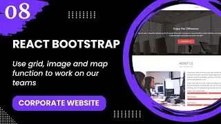 React Bootstrap #8 - Use grid, image and map function to work on our teams