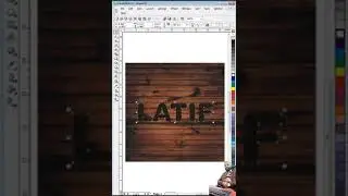 Text Design in #coreldraw , Name Style, #font  Style, #viral , #shorts , Latif, #3dart