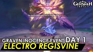 Electro Regisvine - Behemoth Observation - Graven Innocence Event Day 1 | Genshin Impact