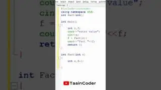 C++ Function to calculate Factorial | 