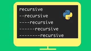 How to create a RECURSIVE FUNCTION in Python