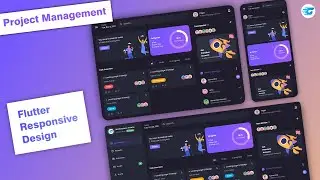 Responsive Dashboard Project Management - Part 2 (Mobile) - Flutter Design