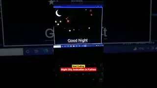 Night Sky Animation in Python Turtle Graphics 🌌