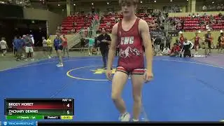 132 Lbs Cons. Round 2 - Brody Moret, CO Vs Zachary Dennis, MO F90f