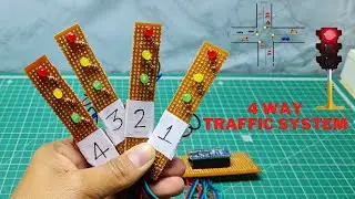 4 Way Traffic Control Using Arduino