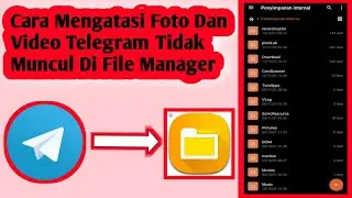 Cara Mengatasi Foto Dan Video Telegram Tidak Muncul Di File Manager | Foto Dan Video File Manager