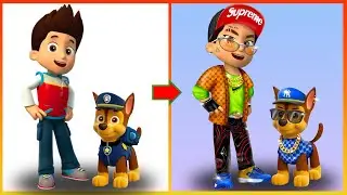 Ryder Pawpatrol And Chase Glow Up - Paw Patrol The Movie