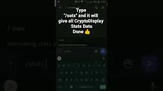 How to get Stats Data of CryptoDisplay bot in Discord Mobile #roduz #discord #howto #stats #data