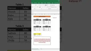 NESTED XLOOKUP in Excel | #shorts | #kallanaiyt