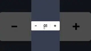 Button with Increment and Decrement Number  Using HTML CSS and JavaScript