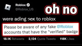 Fake Roblox Twitter Got VERIFIED…