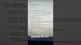 How to generate an EDI 997 - Video is almost ready