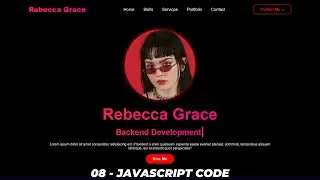 Complete Responsive Portfolio Website using HTML CSS and JavaScript | JavaScript Code