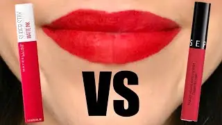 Maybelline Superstay Matte Ink Lip Color VS Sephora Cream Lip Stain || Best Red Liquid Lipstick?