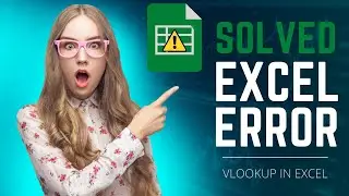 Try this when you get ERROR while using VLOOKUP in Excel (Excel Tutorial)