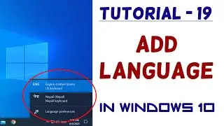 #19 - Add Language - Windows 10 Tutorial