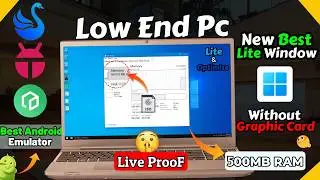 World Fastest Window For Low End Pc | Only 300MB Ram Use | Best Window For Gaming LowEndPc/Laptop