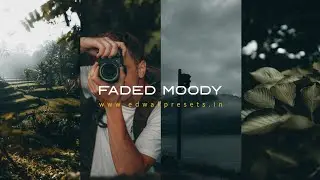 How to edit Dark , moody faded look - lightroom colour grading Tutorial 