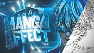 ANIME to MANGA Effect Transition / After Effects AMV Edit Tutorial