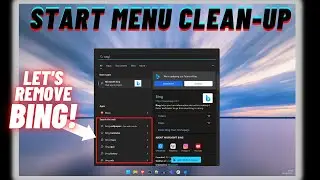 How to Remove Bing Search in Windows Start Menu