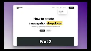 Creating a dropdown navigation menu part 2