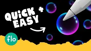 How to DRAW a BUBBLE in PROCREATE 