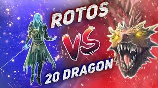 Соло Ротос против 20 дракона! Solo Dragon 20. Raid Shadow Legends Ротос \ Rotos.