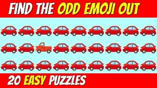 Find the ODD EMOJI out | Emoji quiz challenge