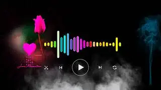 1minute audio visualizer black screen video | music player icon background effects