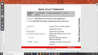 SQL SELECT Statement Capabilities: Projection