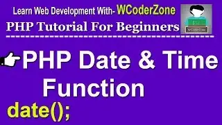 php date and time function - English Tutorial