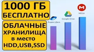 Бесплатные облачные диски и хранилища на общий объем более 1ТБ