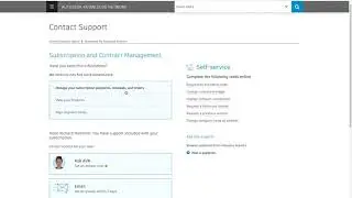 Access Support through your ADSK account