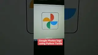 Google Photos logo drawing using python turtle | Python Turtle Coding | Instagram Reels | Learnonpy