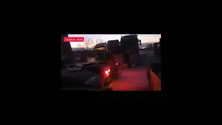 We stand with the guys on our trucks waiting for loading