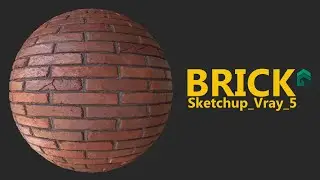 Sketchup Vray 5 Brick Material (my mistake, please change bump map to normal map)