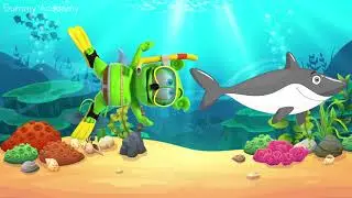 Learn DIRECTIONS With Gummibär - Up Down Left Right - Gummy Shark Week 2019 - Learn English Words