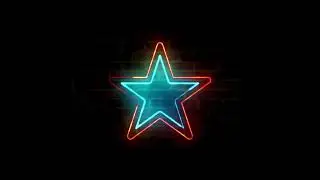 Star symbol neon -FOOTAGE