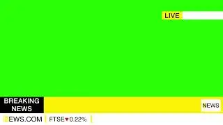 News Overlay Green Screen Motion Graphics 4K 30fps Copyright Free