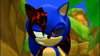 Corrupted Sonic in Sonic World DX