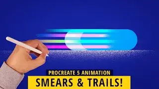 PROCREATE 5 ANIMATION: How To Animate Smears & Trails!