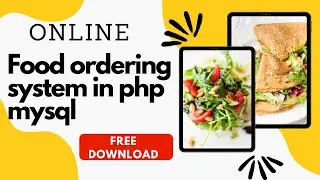 Online Food Ordering System Project in PHP MySQL with source code