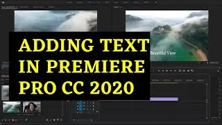 How to add text in Premiere Pro CC 2020